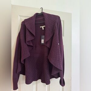 Women's Bass Shawl Collar Sweater -Size Medium- Maroon